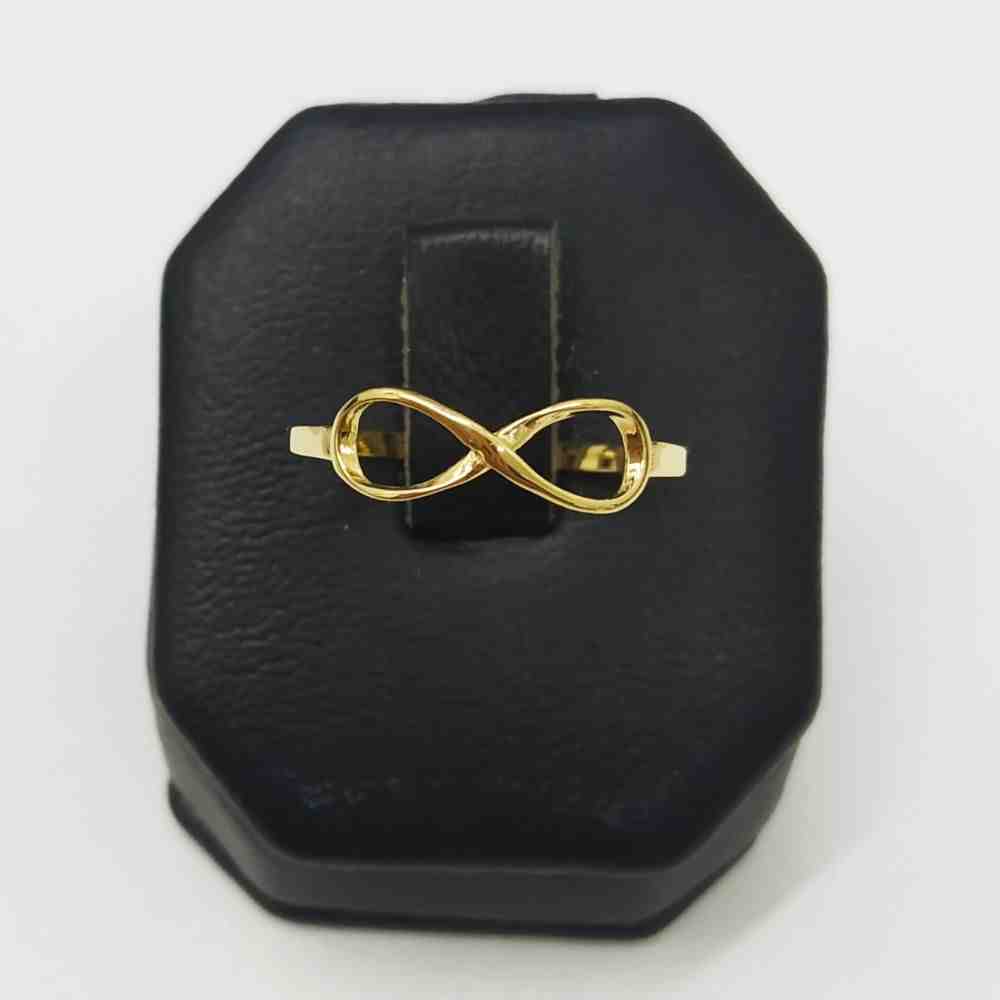 Anel Infinito Ouro Dourado 18k ANX1305