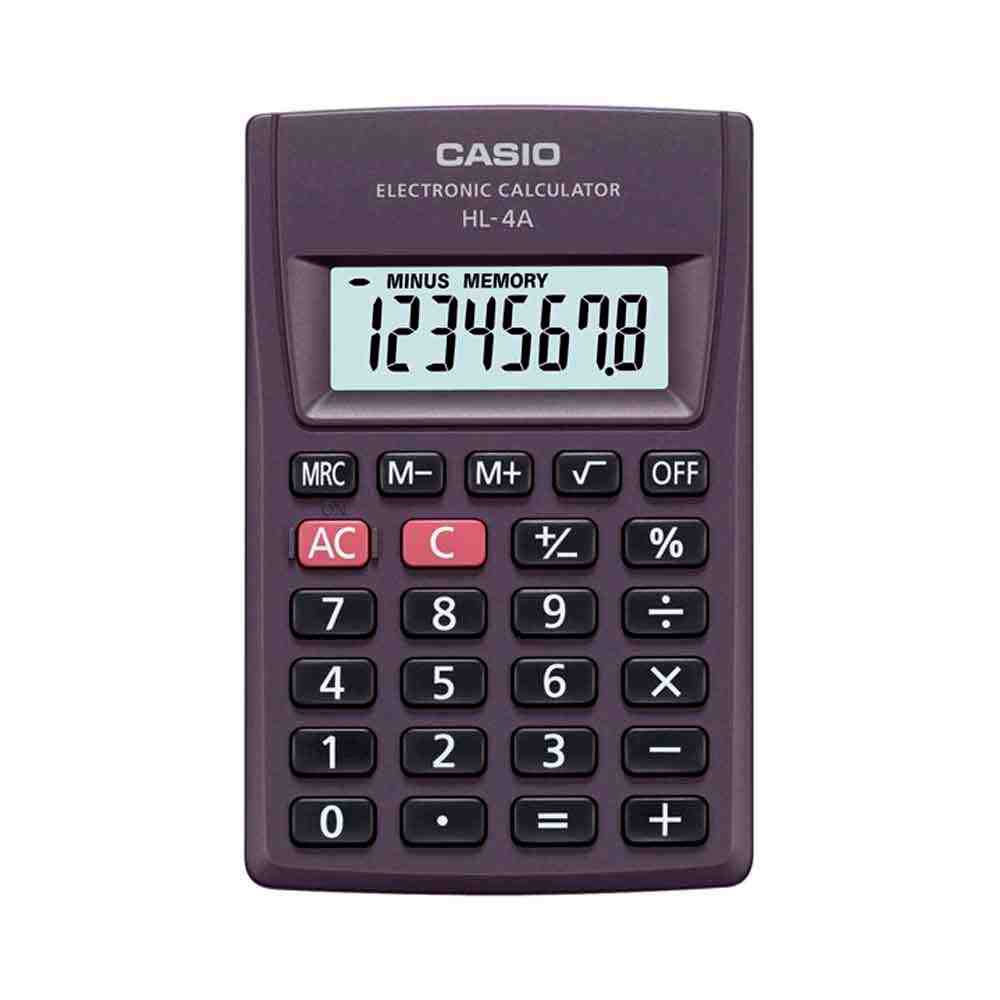 CALCULADORA BOLSO 8 DIGITOS HL-4A-S4-DP CASIO