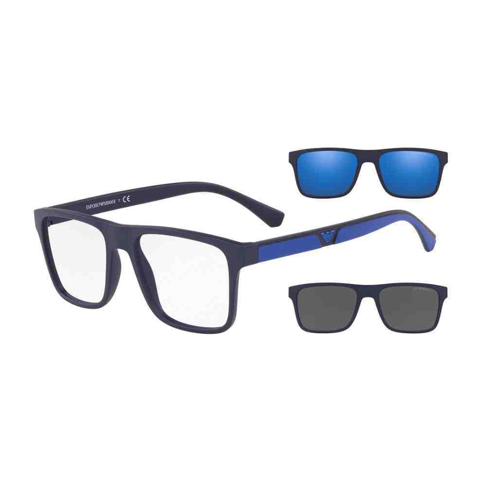 Óculos de Grau e Sol Azul Emporio Armani Clip-On 0EA4115