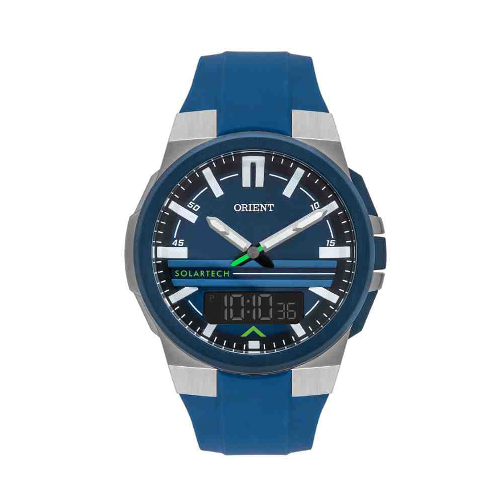 Relógio Orient Solar Tech  Azul Masculino MTSPA005