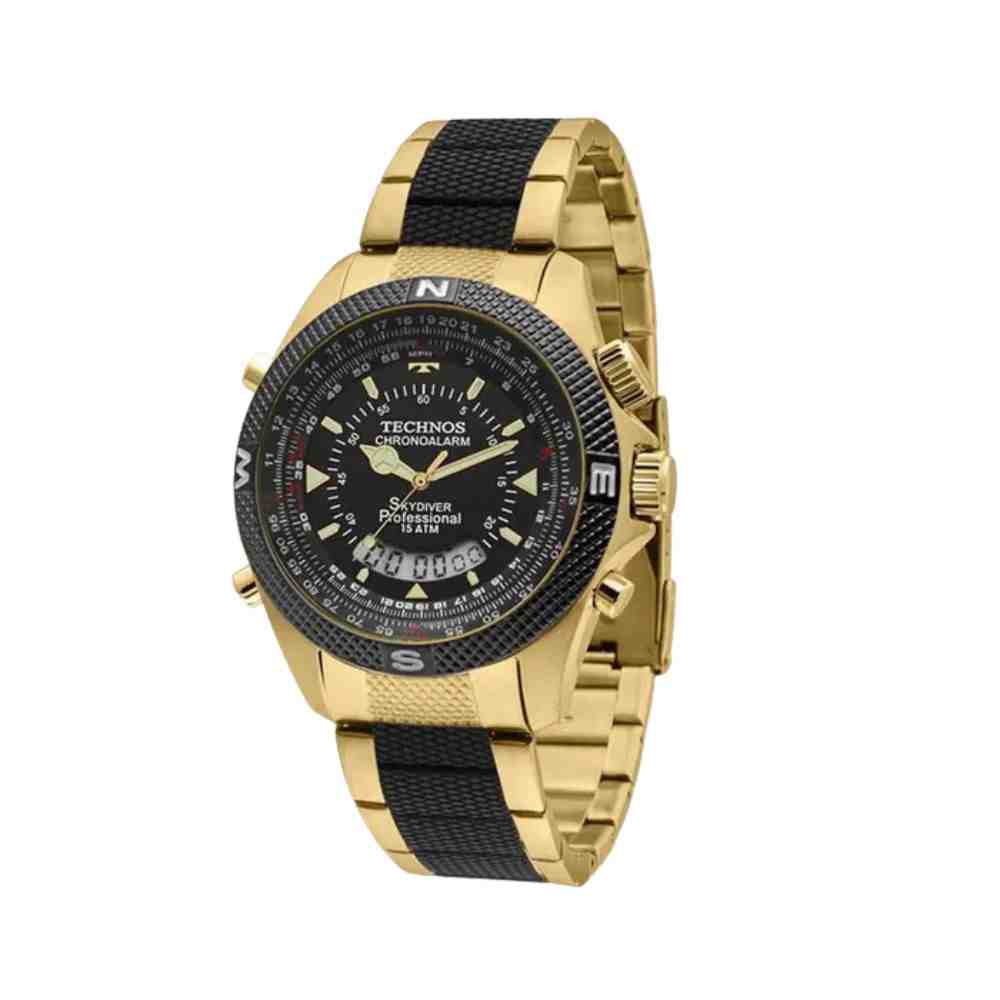 Relógio Bicolor  Masculino Technos SkyDiver T205FG/4X