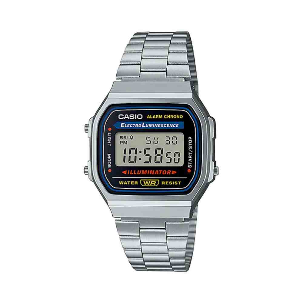 Relógio Prata Casio  Vintage A168WA-1WDF-BR