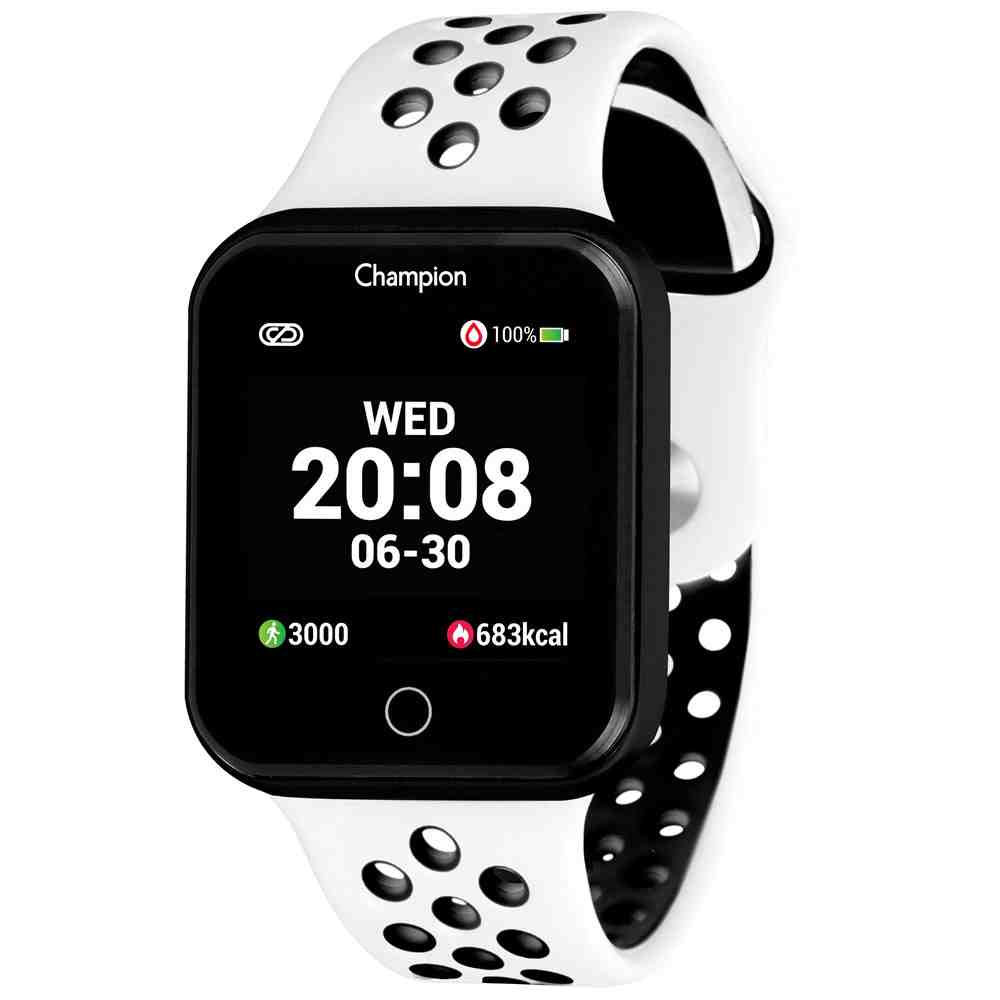 Smartwatch Champion Preto e Branco CH50006K