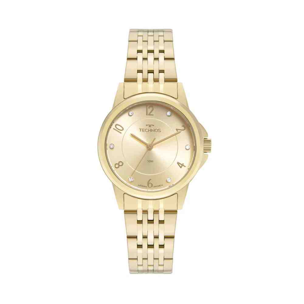 Relógio Dourado Feminino Technos Boutique 2035MXC/1X