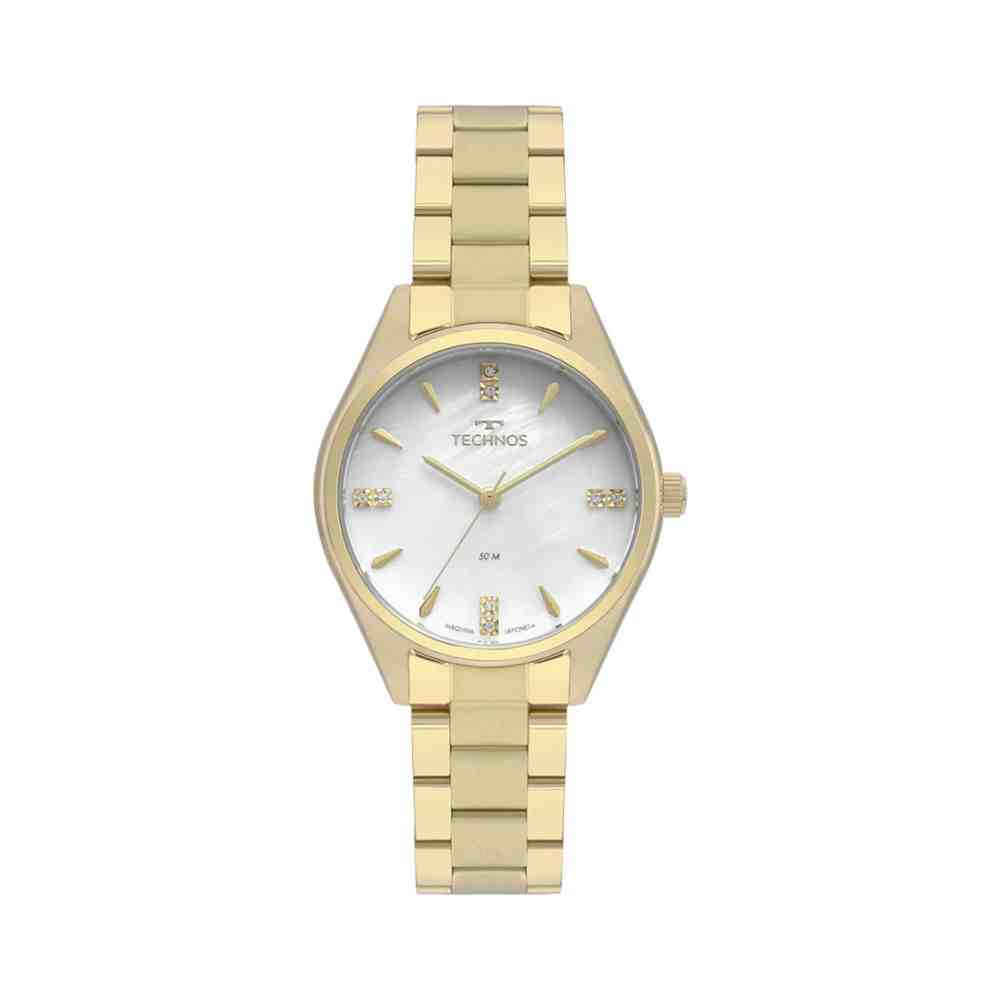 Relógio Dourado Feminino Technos Boutique 2036MKQ/4B