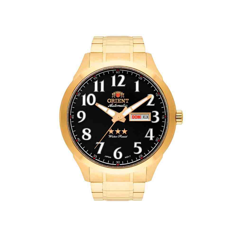 Relógio Dourado Masculino Orient 469GP074F