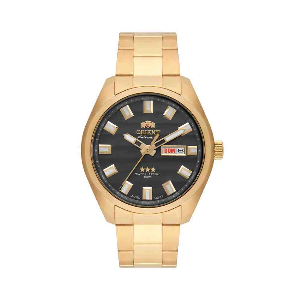 Relógio Dourado Masculino Orient 469GP076F