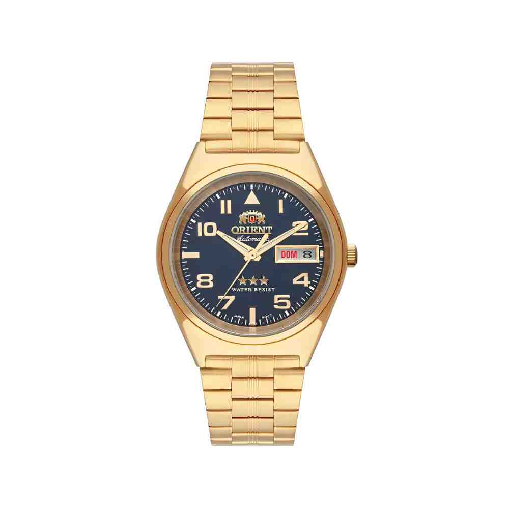 Relógio Dourado Masculino Orient 469GP083F D2KX