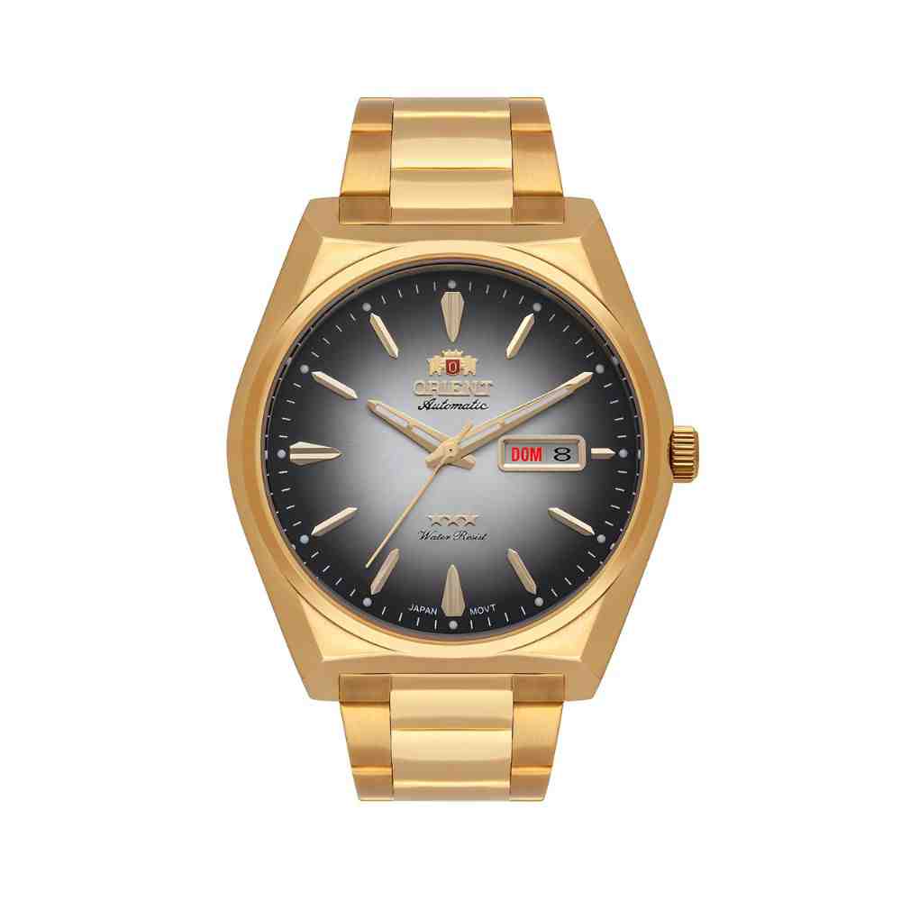 Relógio Dourado Masculino Orient Clássico F49GG013