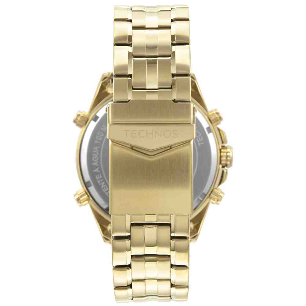 Relógio Dourado Masculino Technos Ts Digitech BJ3496AA/1D
