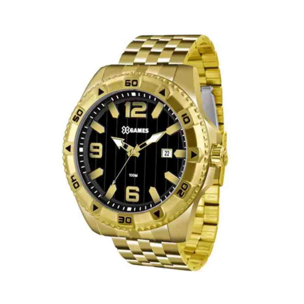 Relógio Dourado Masculino XGames Xtell XMGS1025 P2KX