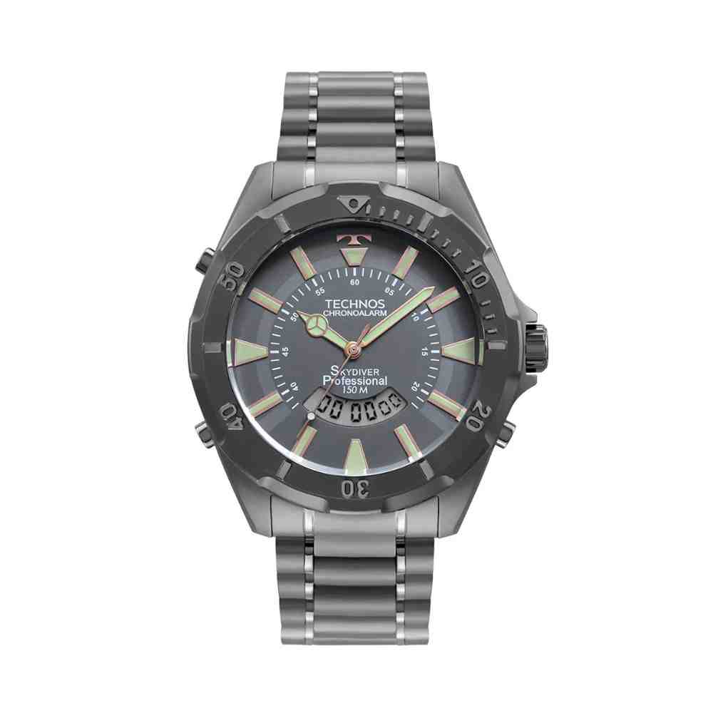 Relógio Grafite Masculino Technos Skydiver WT2050AC/1F