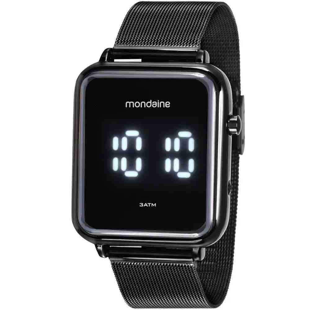 Relógio Preto Masculino Mondaine 32151GPMVPE1