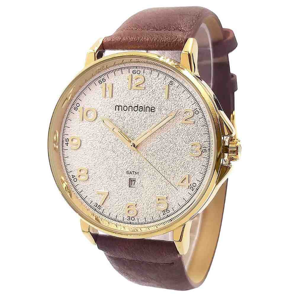 Relógio Mondaine Marrom Masculino 32162GPMVDH3