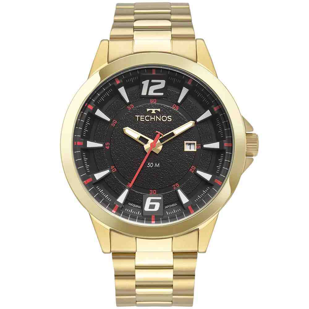 Relógio Technos Racer Dourado Masculino 2117LDO/1P