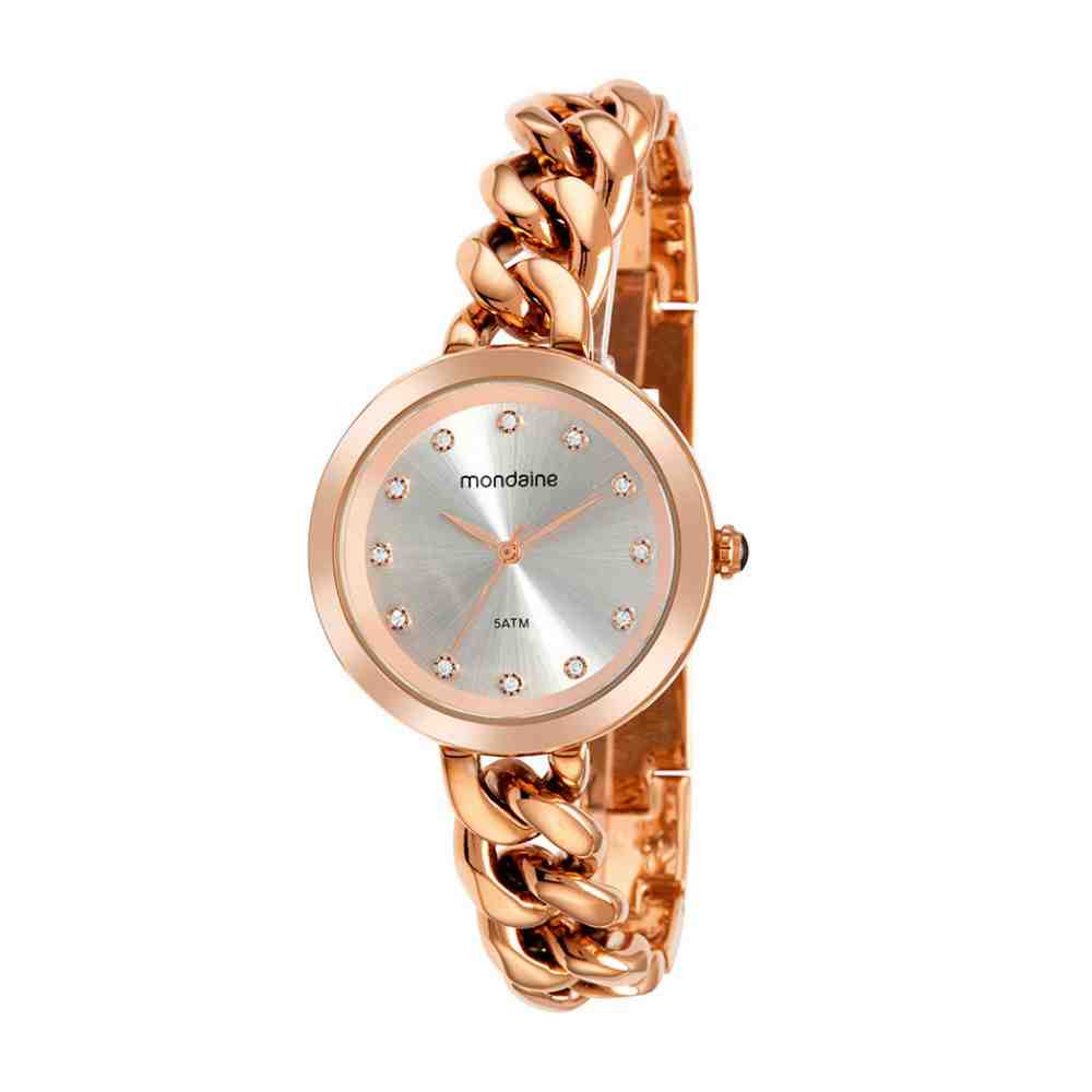 Relógio Rosé Gold Feminino Mondaine 32307LPMVRM2