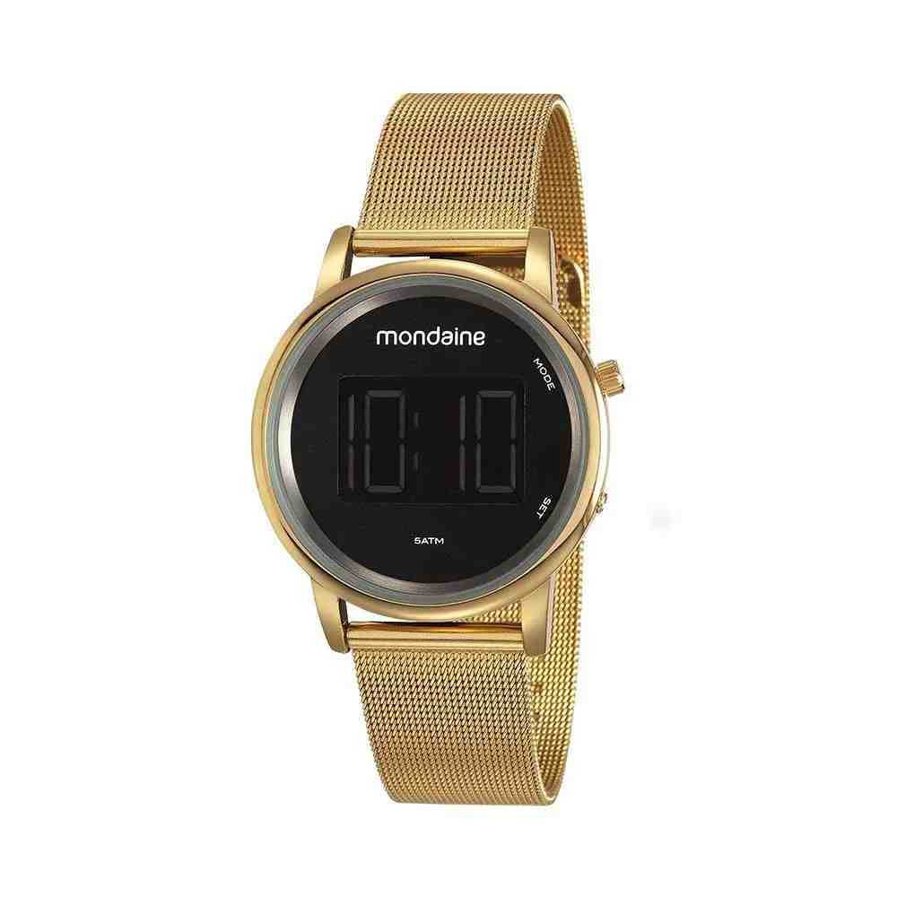 Relógio Dourado Feminino Mondaine 53787LPMVDE1