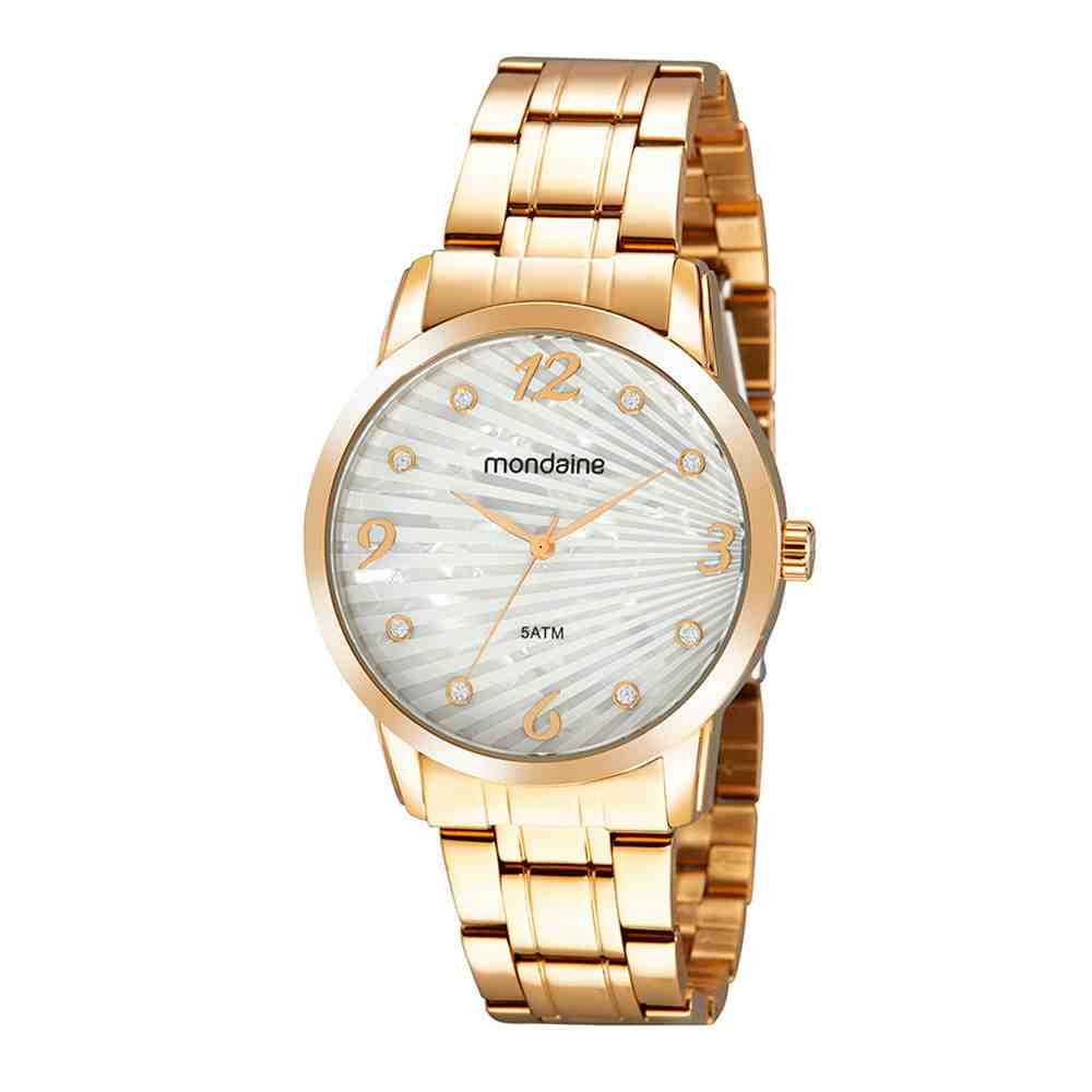 Relógio Mondaine Feminino Dourado 99568LPMVDE1