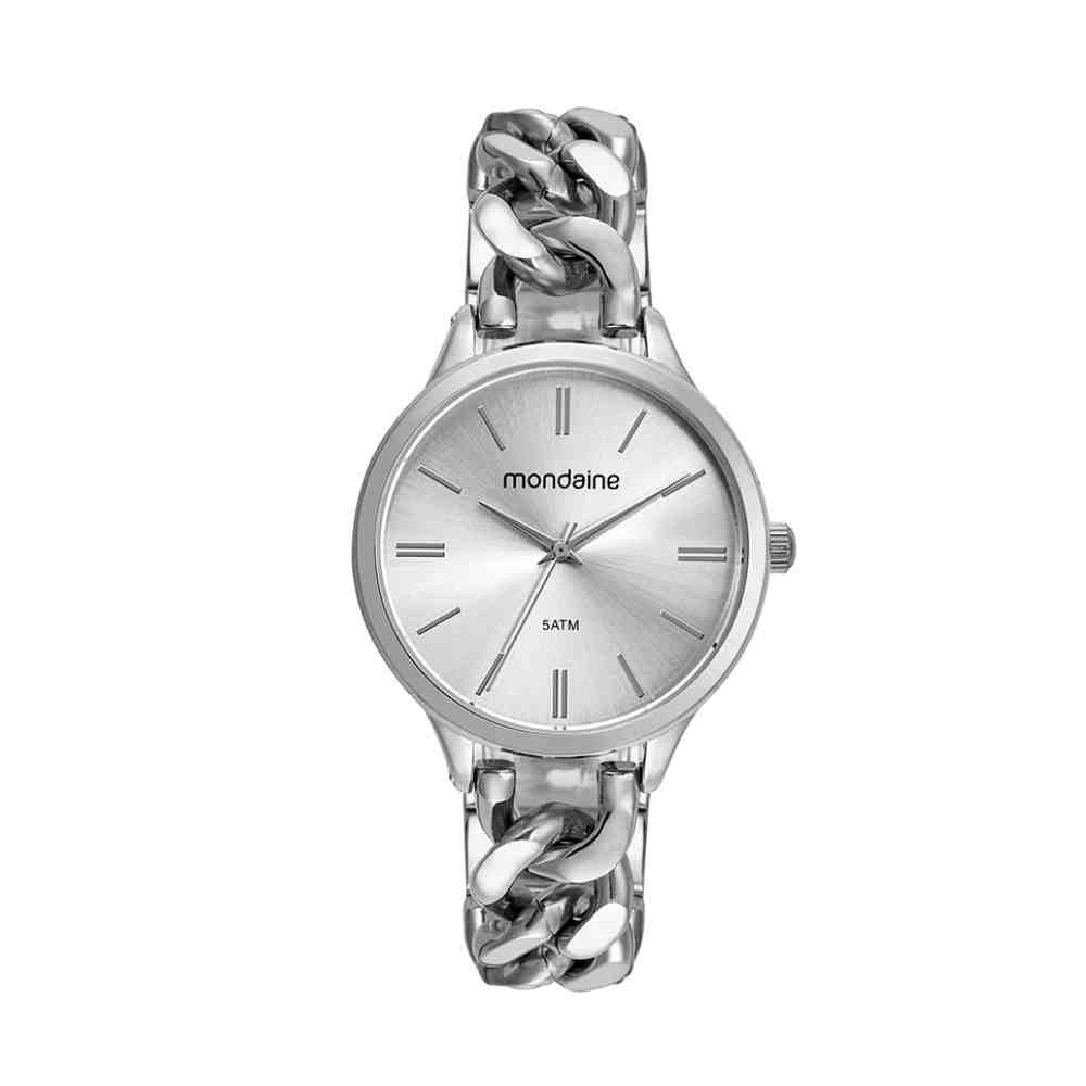 Relógio Mondaine Prata Feminino 32591L0MVNM2