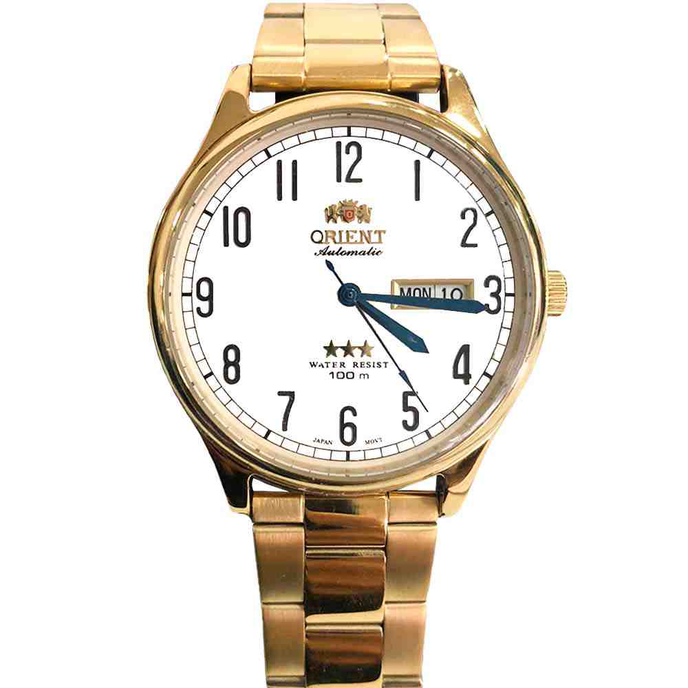 Relógio Dourado Masculino Orient F49GG012 T2KX