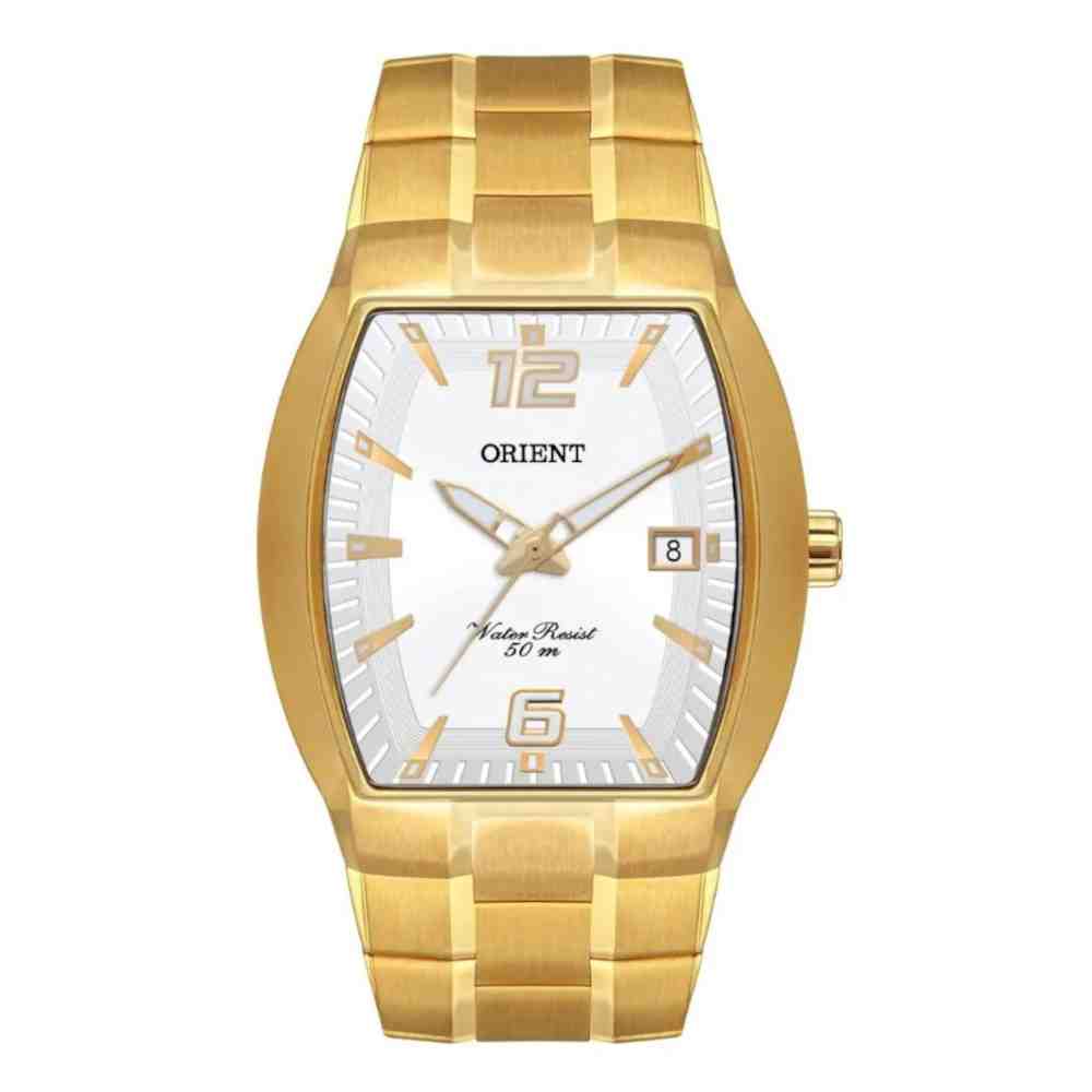 Relógio Dourado Masculino Orient GGSS1017 S2KX