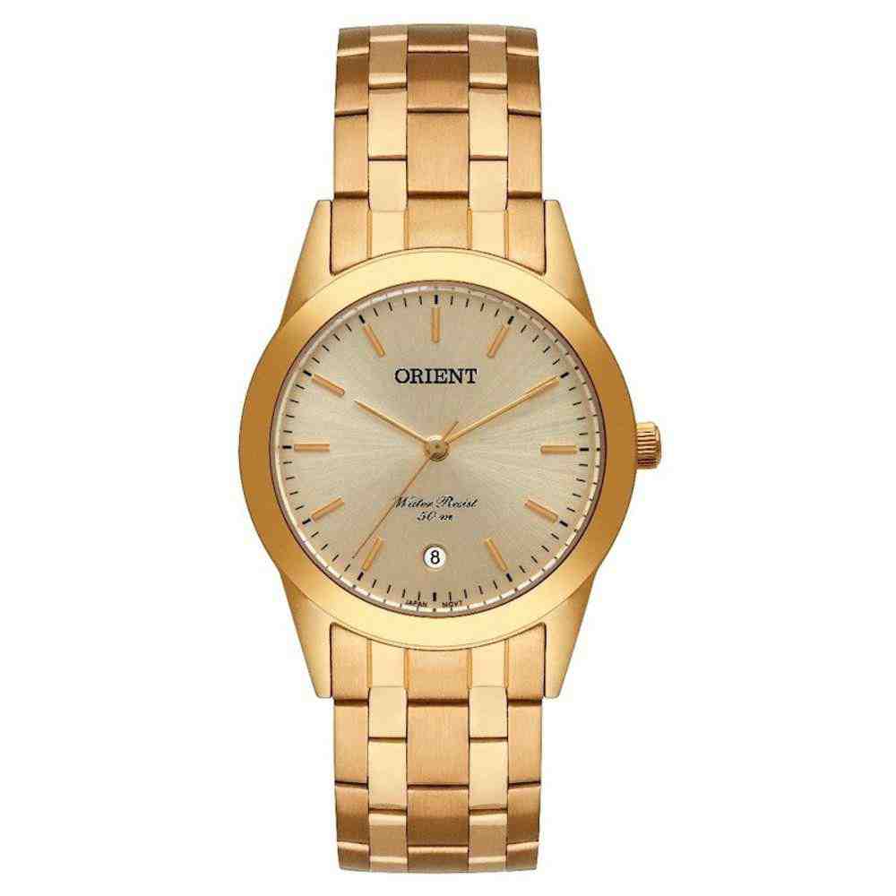 Relógio Dourado Masculino Orient Eternal MGSS1179