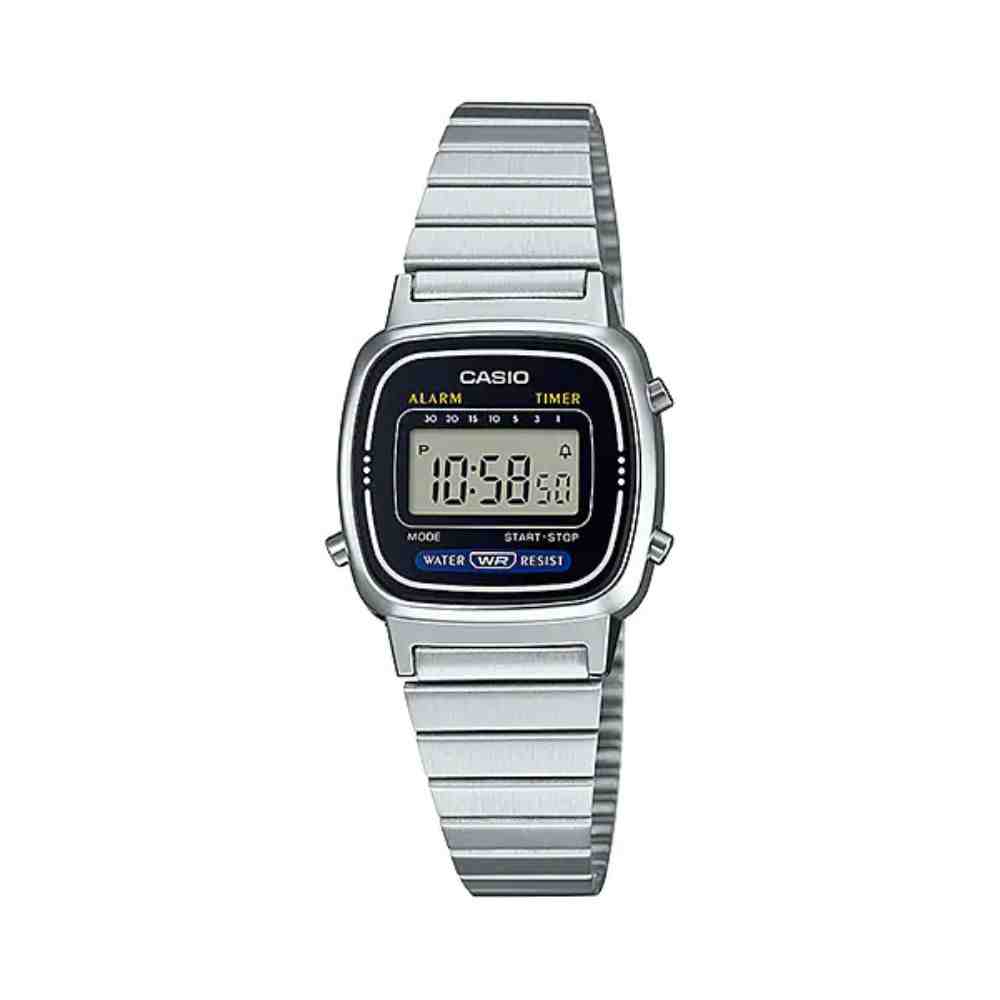 Relógio Prata Feminino Casio Vintage LA670WA-1