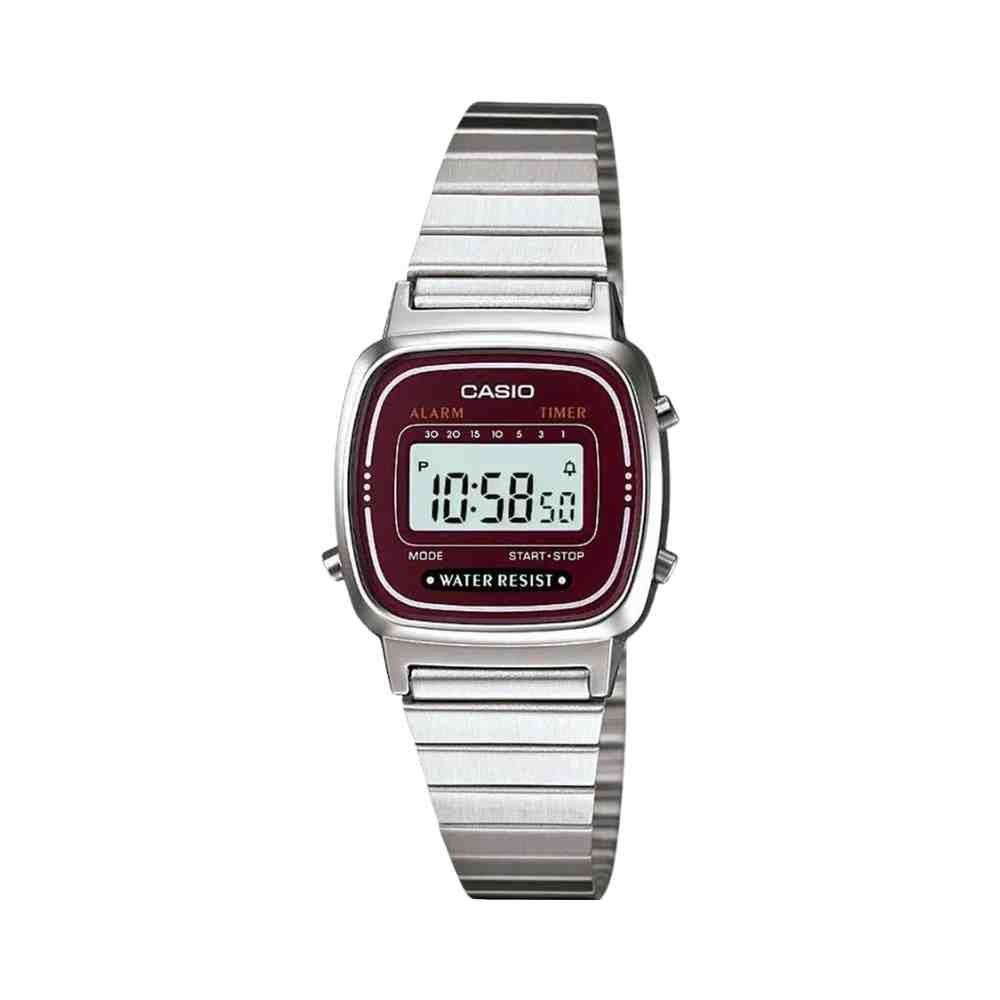 Relógio Casio  Vintage Prata Feminino LA670WA-4DF