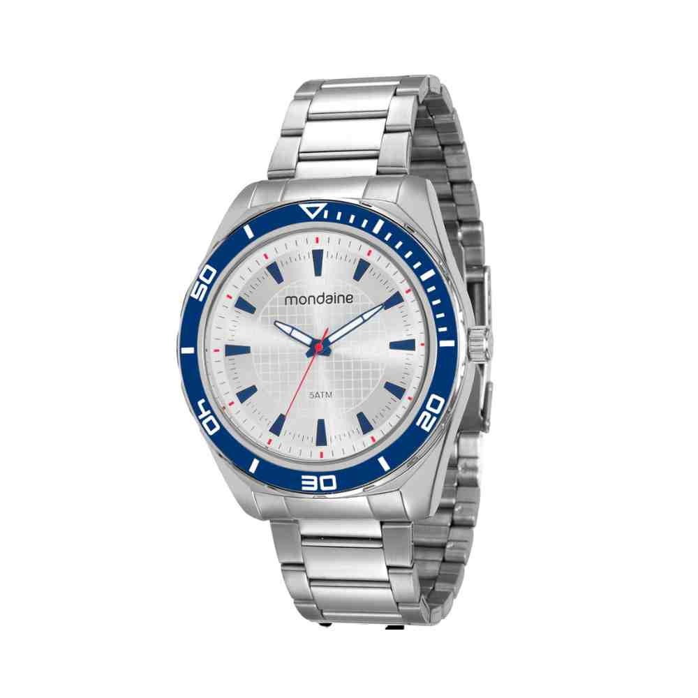 Relógio Mondaine Prata Masculino 53521G0MVNE1