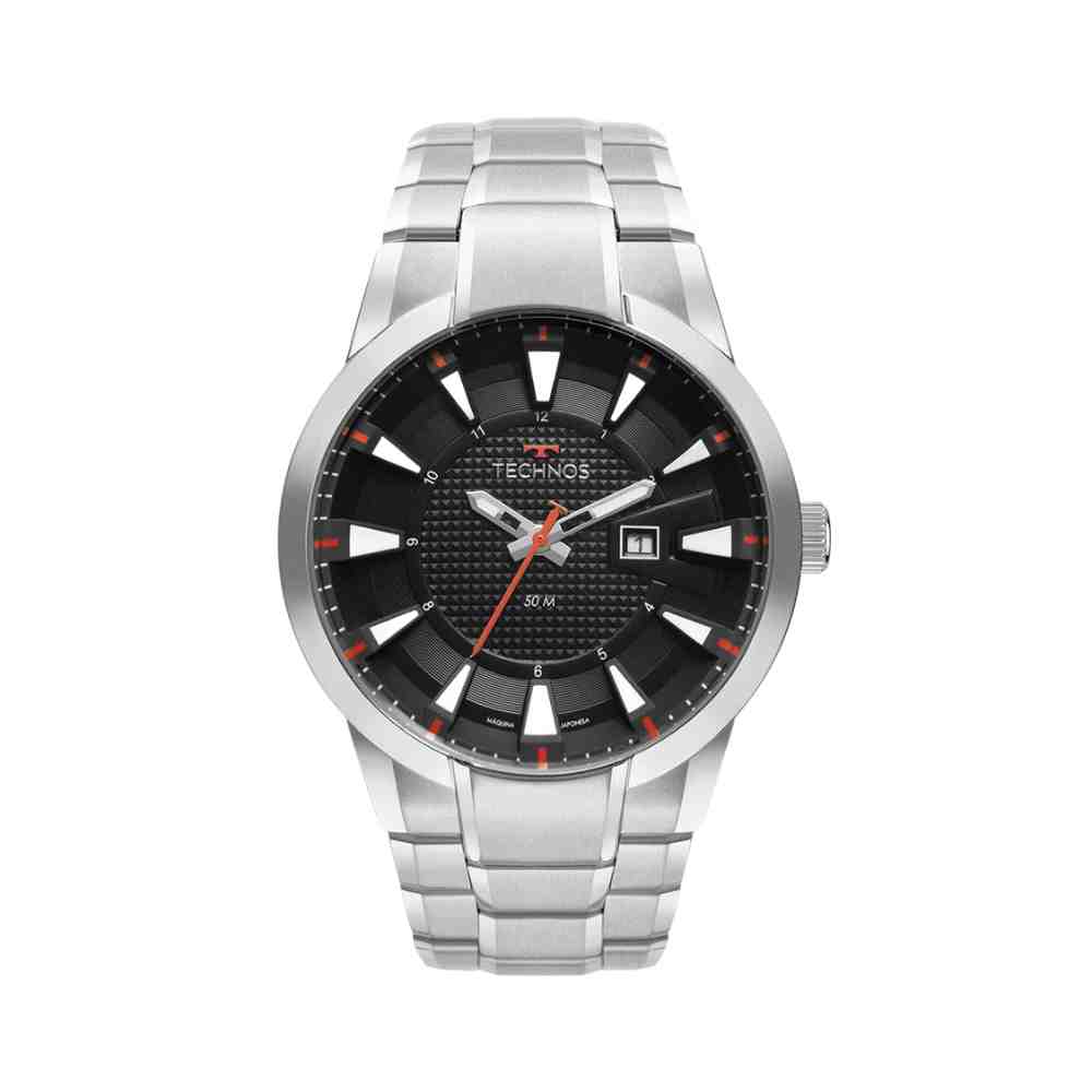 Relógio Prata Masculino Technos Skymaster 2117LDB/1P