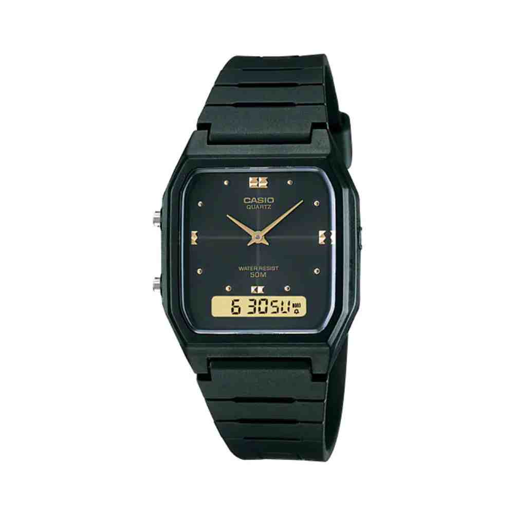 Relógio Preto Casio Anadigi AW-48HE-1AV