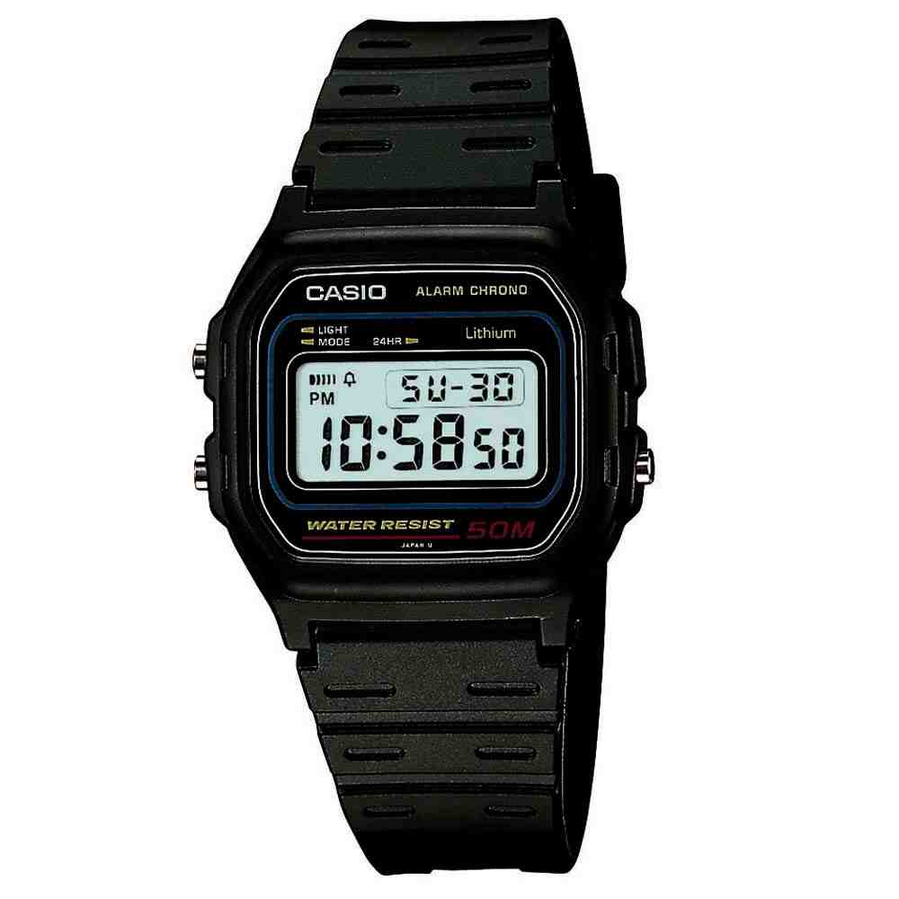 Relógio  Preto Masculino Casio W-59-1VQ-SC