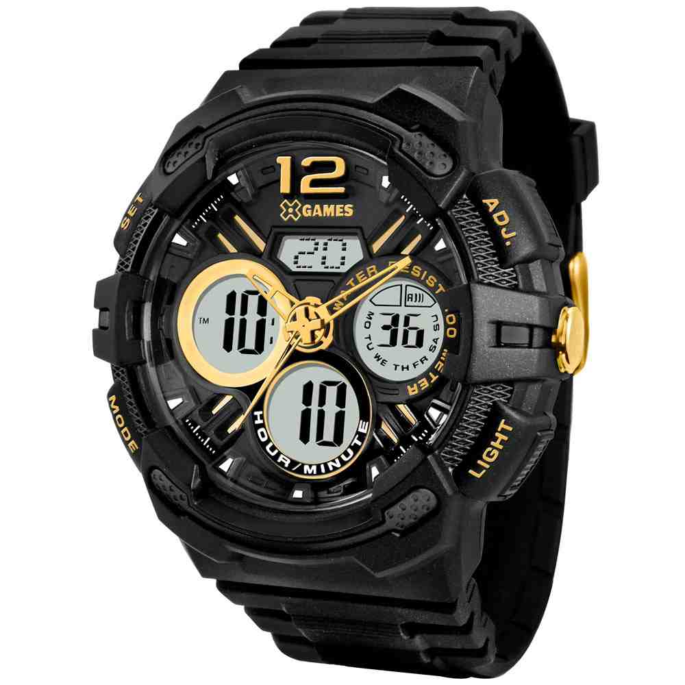 Relógio Preto Masculino X-Games XMPPA126 P2PX