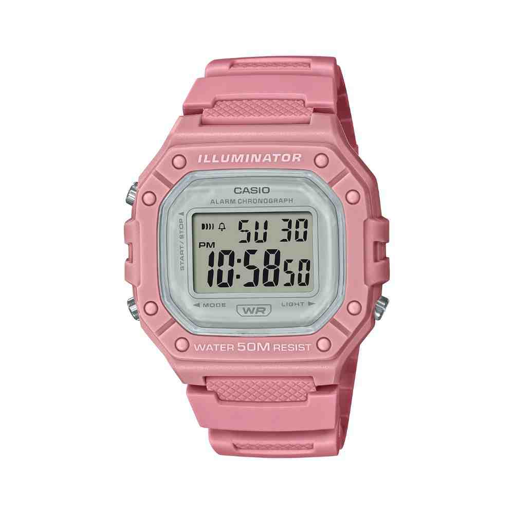 Relógio Rosé Feminino Casio W-218HC-4AV