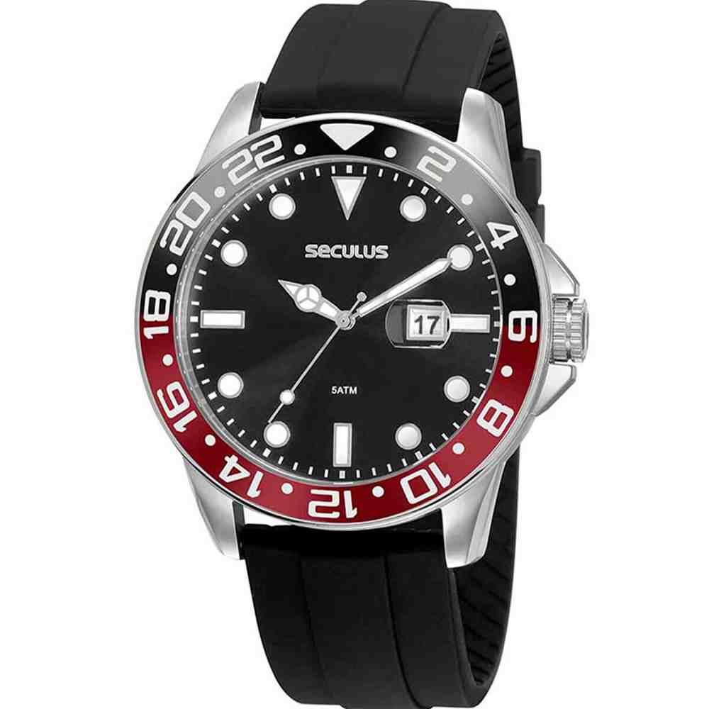 Relógio Preto Masculino Seculus 20902G0SVNU2