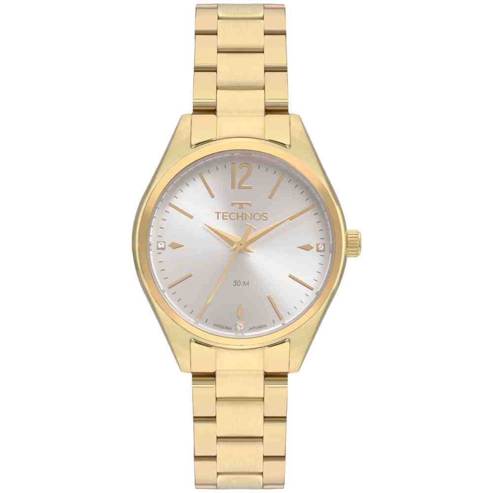 Relógio Technos Feminino Dourado 2036MNO/4K