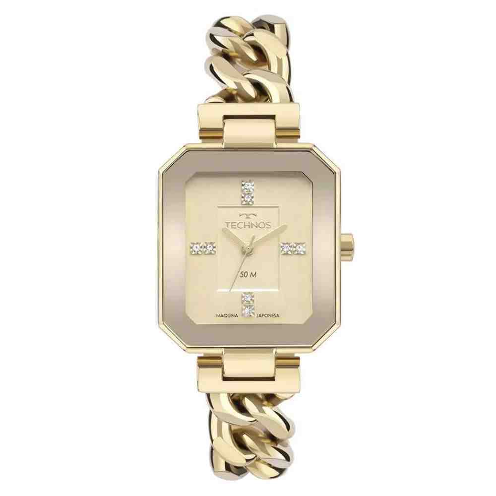 Relógio Dourado Feminino Technos Elos 2036MQN/1X