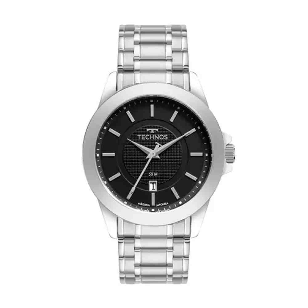 Relógio Prata Masculino Technos Classic Steel 2115MXG/1P