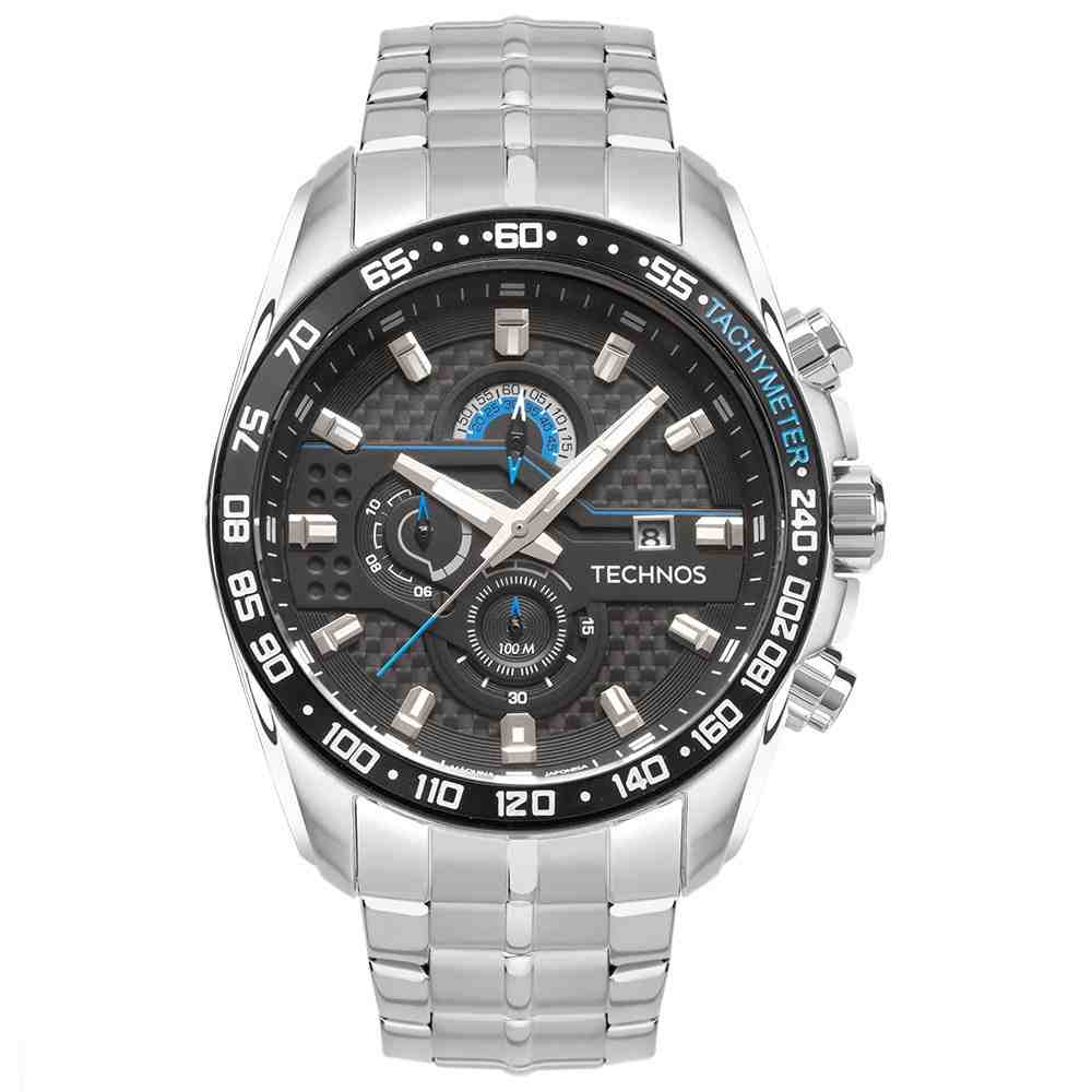 Relógio Technos Ts Carbon Prata Masculino OS1ABE/1P